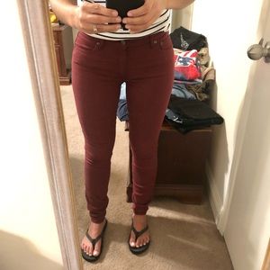 GAP Maroon Jeans